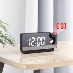 GEEMARC - Reloj De Mesa Despertador Digital Genérica Digital Con Proyector Color Negro