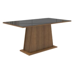 MADESA - Mesa de Comedor Rectangular 5364 MarrónNegro