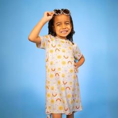 LAPU KIDS - Vestido Bell Sunset para niñas entre 1 año y 7 años