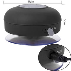 GENERICO - Bafle bluetooth para ducha impermeable Negro