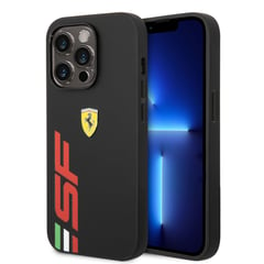 FERRARI - Forro Estuche Luxury En Cuero Para Iphone 14 Pro Original