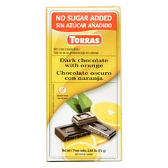 TORRAS - TabChocolNegro Naranja Sin Azucar 75Gr