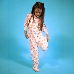 LAPU KIDS - Pijama térmica enteriza Monster Coral, desde 0 hasta 5 años