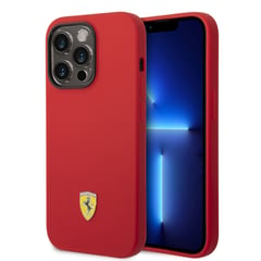 FERRARI - Forro Estuche Luxury En Silicon para Iphone 14 Pro Original