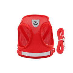 KIDSHOP - Correa De Pecho Mascotas Arnes Seguridad M Rojo