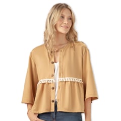 RUTTA - Cardigan Mujer Dorado 33735