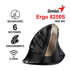 GENIUS - Mouse Inalambrico Ergonomico Vertical 8250s