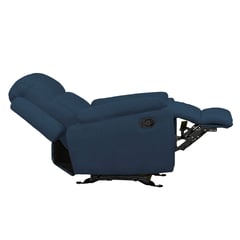 ELITE LIVING - SILLA RECLINABLE MARSELLA 1P MECEDORA MICROFIBRA AZUL