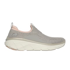 SKECHERS - Tenis Mujer Dlux Walker - Gris-Rosado