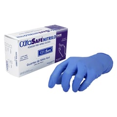 ALFA - Guante Nitrilo Thin Azul Talla L Caja 100 Unidades