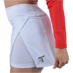 GENERICO - Falda Short Deportiva Tenista Mujer Inca Blanca Tuacol