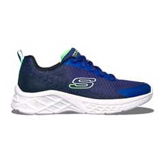 SKECHERS - TENIS AZUL PARA NIÑO SK MICROSPEC II VOVRIX NAVY 403925LNBLM