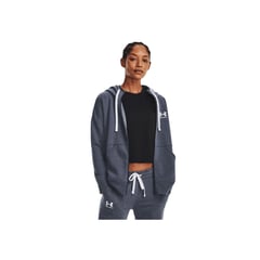 UNDER ARMOUR - Buzo Mujer RIVAL FLEECE FZ HOOD Gris