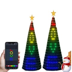 GENERICO - Árbol De Navidad Bluetooth De 5 Pies Con Luces, 27 Modos