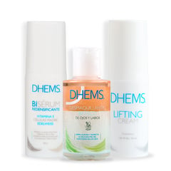 DHEMS - Kit Antiedad Bi-sérum + Crema Lifting + Desmaquillante Bifásico