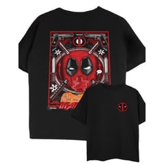 GENERICO - Camiseta Oversize Over Deadpool 1 Color Negro