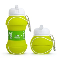 GLOBAL OFFER - Botella Plegable Retráctil Tennis 550ml