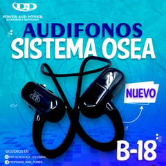 GENERAL - AUDIFONOS BLUETOOTH B-18 DE CONDUCCION OSEA PYP