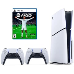 PLAYSTATION - 5 Slim 1tb Con 2 Controles y Juego Fc 25 Ps5 Fisico