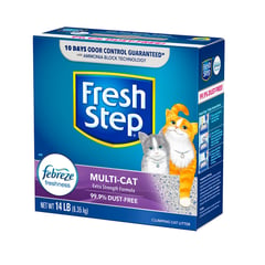 FRESH STEP - Multi Cat Aglomerante Con Febreze 14Lbs