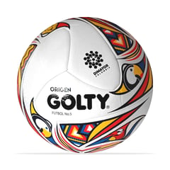 GOLTY - Balón De Fútbol Origen No Profesional No.5-Blanco