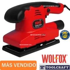 WOLFOX - Lijadora Orbital WF9652 Roja Y Negra 60 hz 150 w 127 v