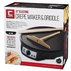 CHEFMAN - Maquina De Hacer Crepes 30 Cms Negro