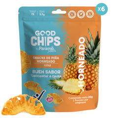 GOOD CHIPS - 6-pack de Chips de Piña Horneada x 20 gramos