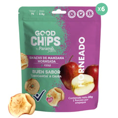 GOOD CHIPS - 6-pack de Chips de Manzana horneada x 20 gramos