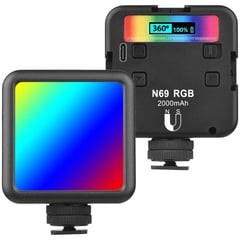 ONE PIXEL - Mini Lampara De Video N69 Led Rgb Portátil Iluminación