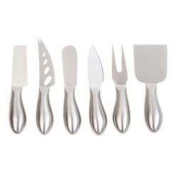 GENERICO - Set X 6 Cuchillos De Queso Free Home Acero Inoxidable