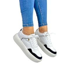 EVEGONZ - Zapato Bolichero Casual Para Mujer Tenis Urban Moda