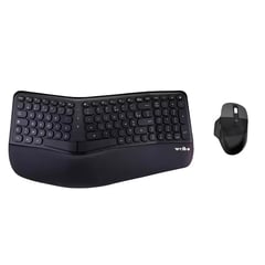 WEIBO - Combo Teclado Y Mouse Ergonomicos Inalambrico Wb-218