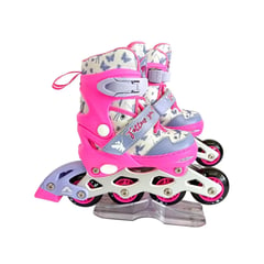 ZOOM SPORT - Patines de 4 Ruedas Rosado con Chasis en Aluminio T 31-34