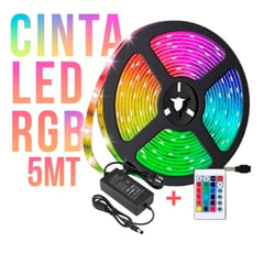 MERCURY - Cinta Led Rgb X5 Mts + Control + Adaptador