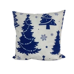 DIMATEX LEON - Funda Cojín Navideño Decoración Navidad 45x45cm ÁrbolAzul