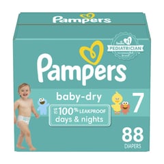 PAMPERS - Pañales Baby Dry Talla 7 / 88 Unids