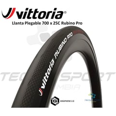 VITTORIA - Llanta Bicicleta Ruta 700 X 25 Rubino Pro