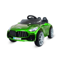 PRINSEL - Carro electrico Niños Montable Metalizado Verde 6V