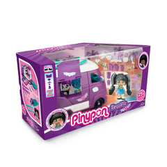 PINYPON - Playset Terrific Van Caravana Transformable con Accesorios