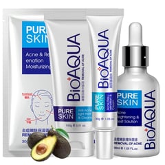 BIOAQUA - Kit Facial Anti Acne Puntos Negros X 4