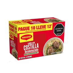 MAGGI - Caldo con Costilla Desmenuzado Paga 10 lleva 12 Sobres