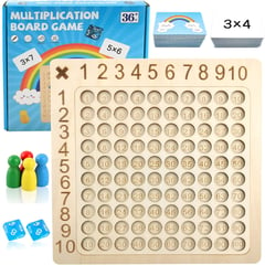 GENERICO - Juego Tabla Multiplicar Madera Aprendizaje Didáctico Niños