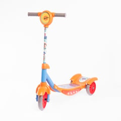 HOT WHEELS - Patineta Scooter Kids Light 3 Ruedas Naranja