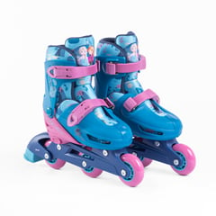 DISNEY - Patines Infantiles 2 En 1 Frozen Azul 3 Ruedas Talla 31-34