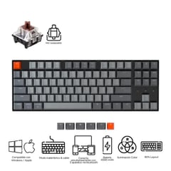 KEYCHRON - Teclado Mecánico K8 RGB Hotswappable switch brown