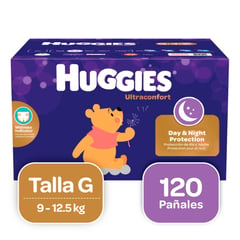 HUGGIES - Pañales UltraConfort Etapa 3 / G x 120Uds