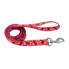 COASTAL - CORREA PARA PERROS STYLES HUESOS ROJO CORREA MEDIUM