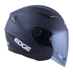 EDGE HELMETS - Casco Edge Semi Integral Jaguar Certificado Dot - Negro - XL