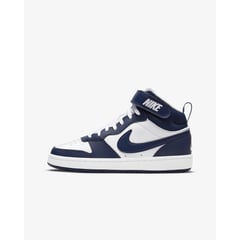 NIKE - TENIS NIÑOS COURT BOROUGH MID 2 BG BLANCO AZUL CD7782-107